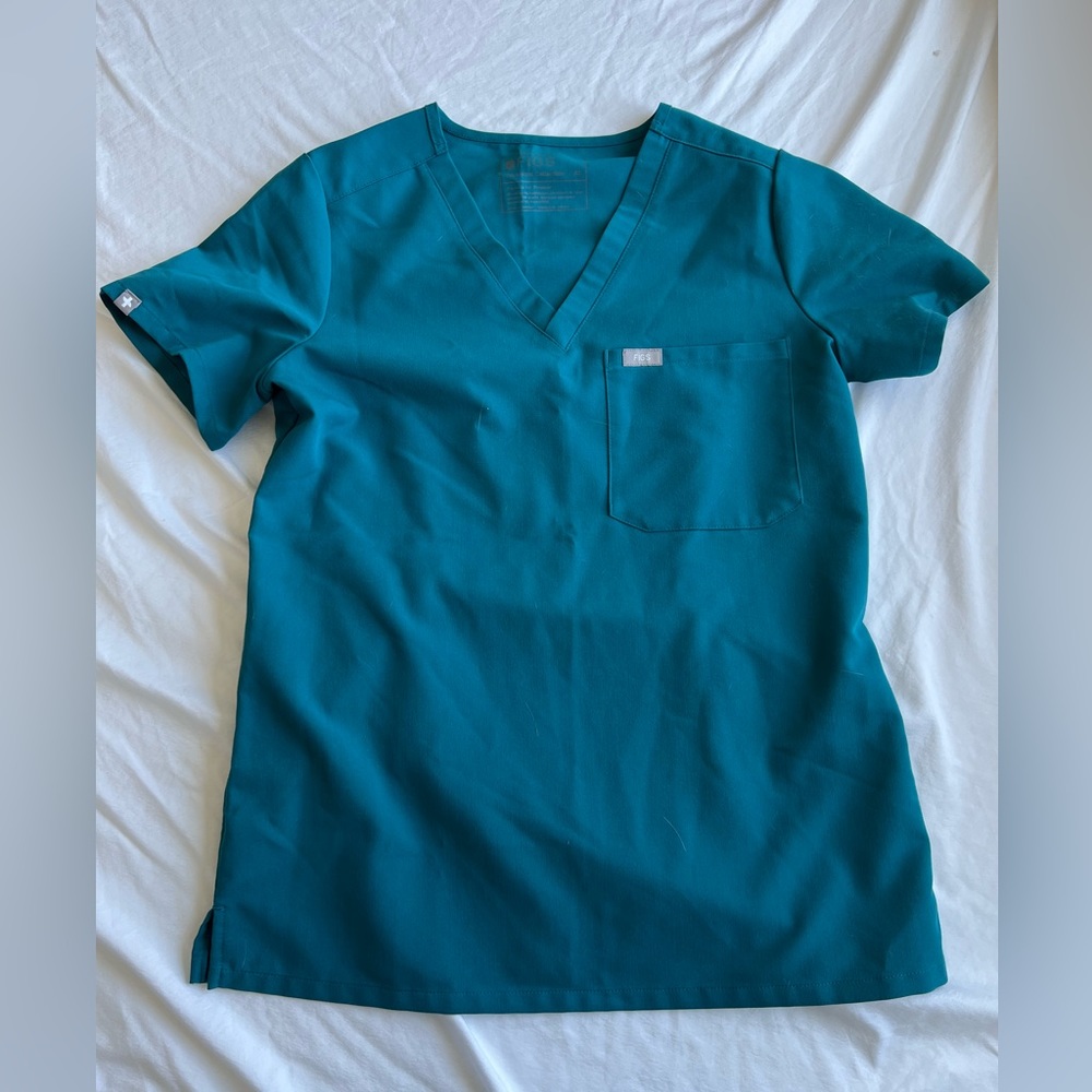 FIGS Catarina top XS pacific blue